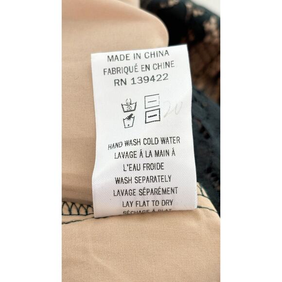 Tobi Womens After Dark Lace Floral Mini Dress Sleeveless Lined Size S Green NWT - Picture 15 of 16